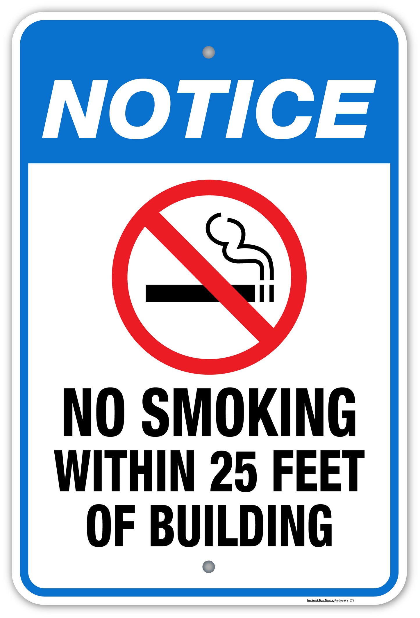 No Smoking 25ft Of Building
