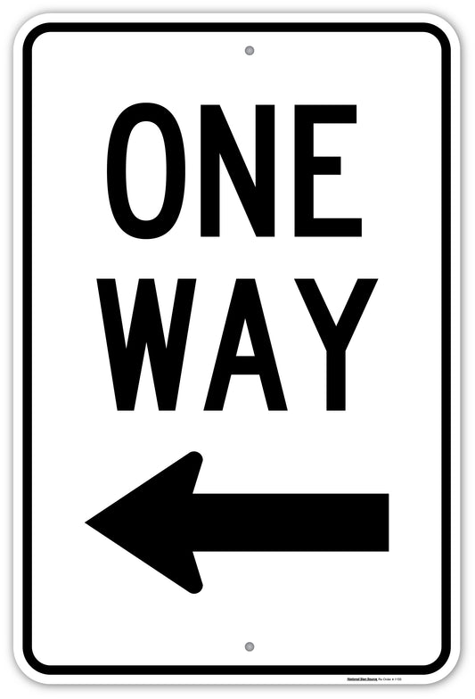 One Way Left Arrow