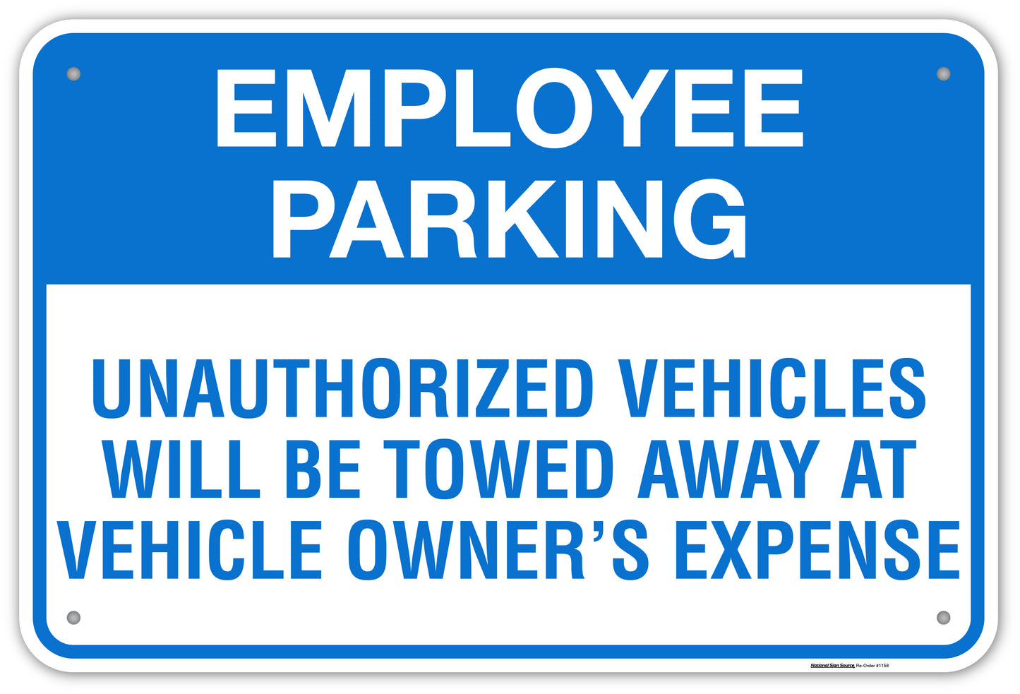 UNAUTHORIZED VEHICLES
WILL BE TOWED AWAY AT
VEHICLE OWNER’S EXPENSE