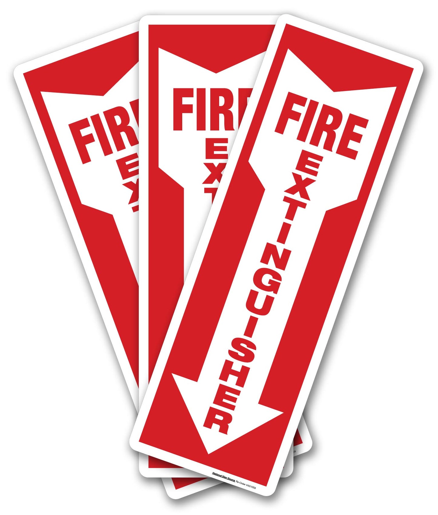 Reflective Fire Extinguisher Sign Labels