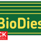 Bio Diesel Stickers, Fuel Identifying Vinyl Decals - 4 Pack - 